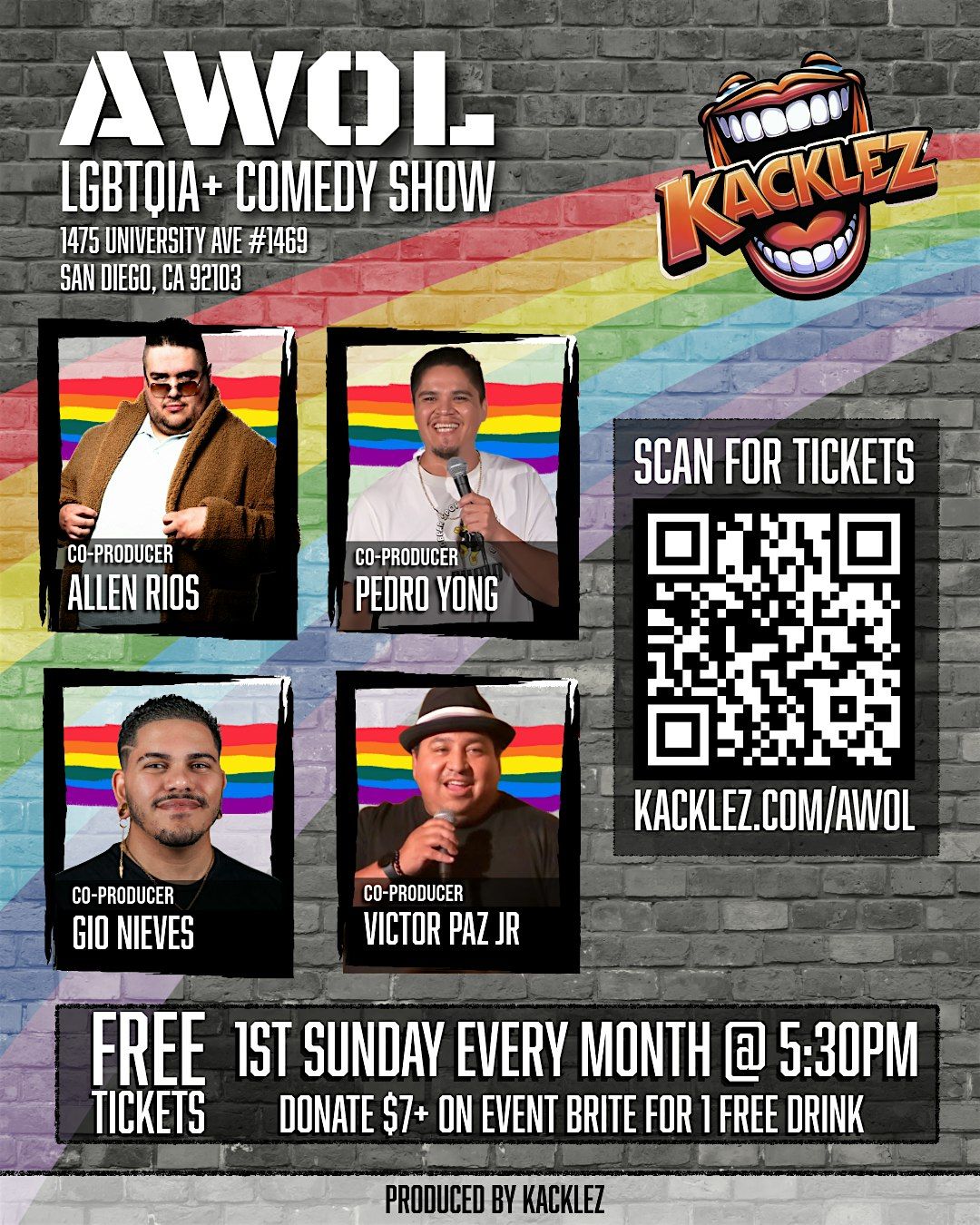 Stand Up Comedy Show in Hillcrest LGBTQIA+