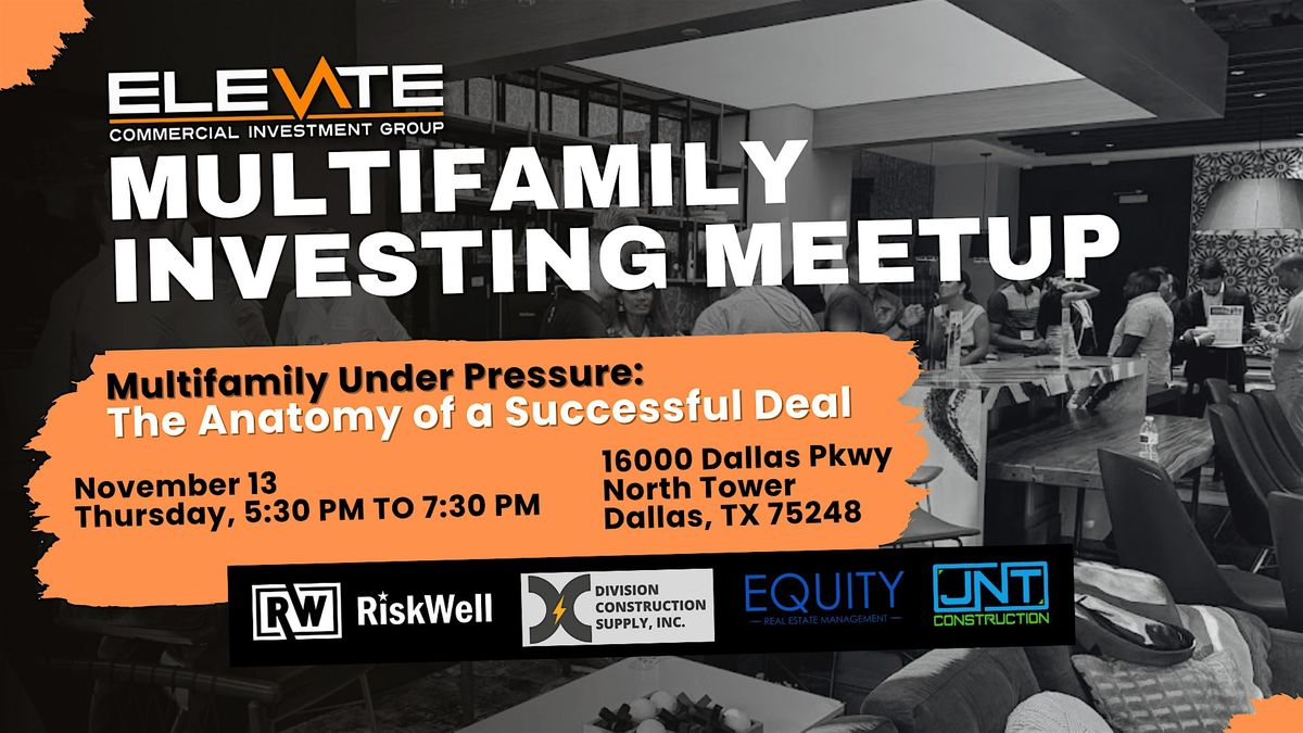 Elevate Multifamily Investing Meetup - Dallas