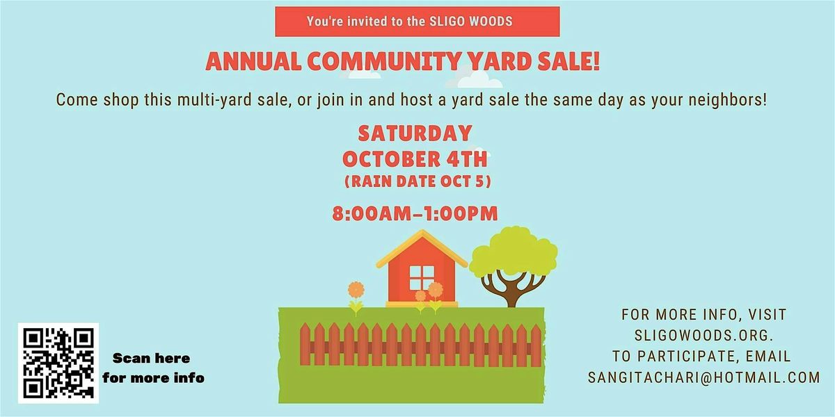 Sligo Woods Annual Community Yard Sale