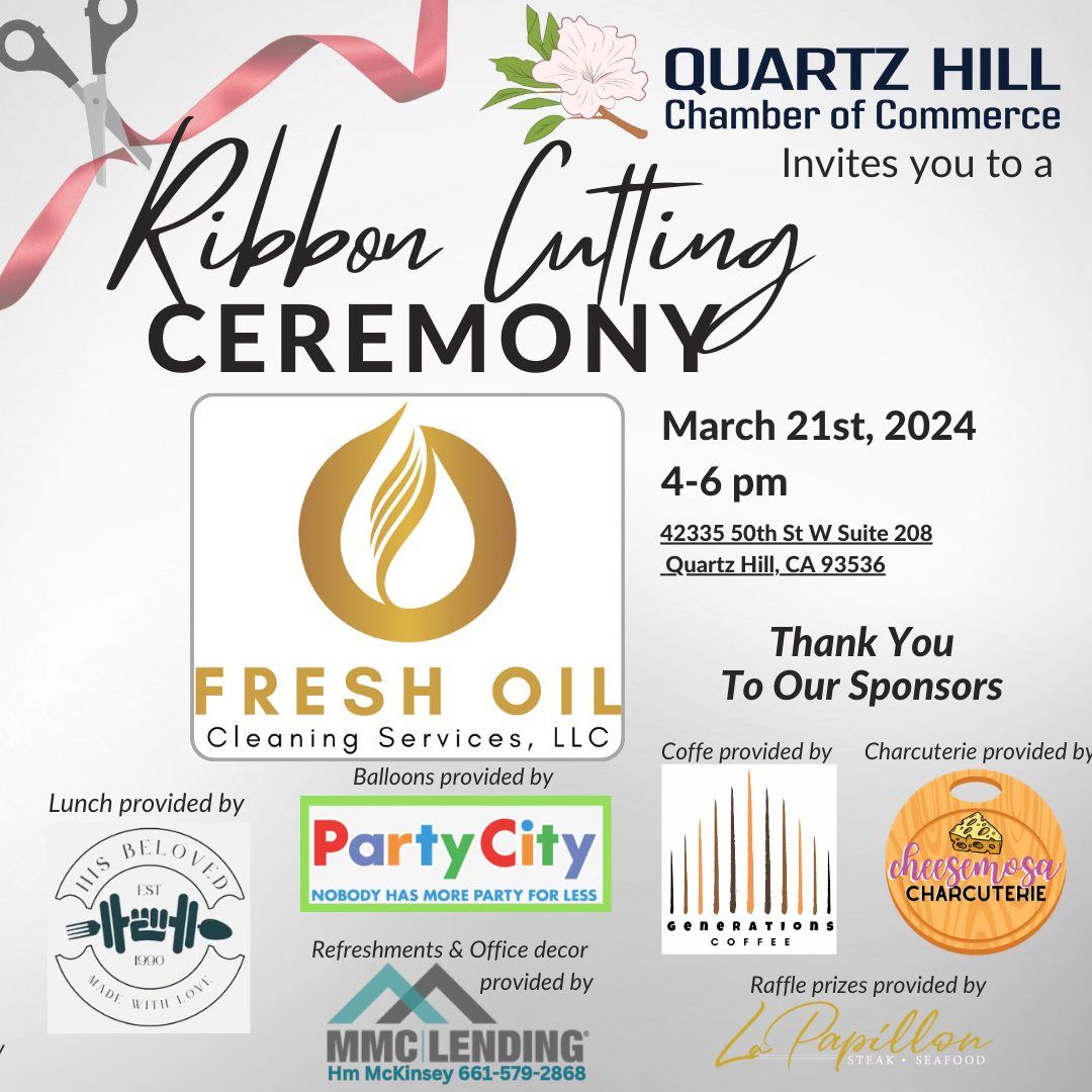 Fresh Oil Cleaning Service LLC- Ribbon Cutting