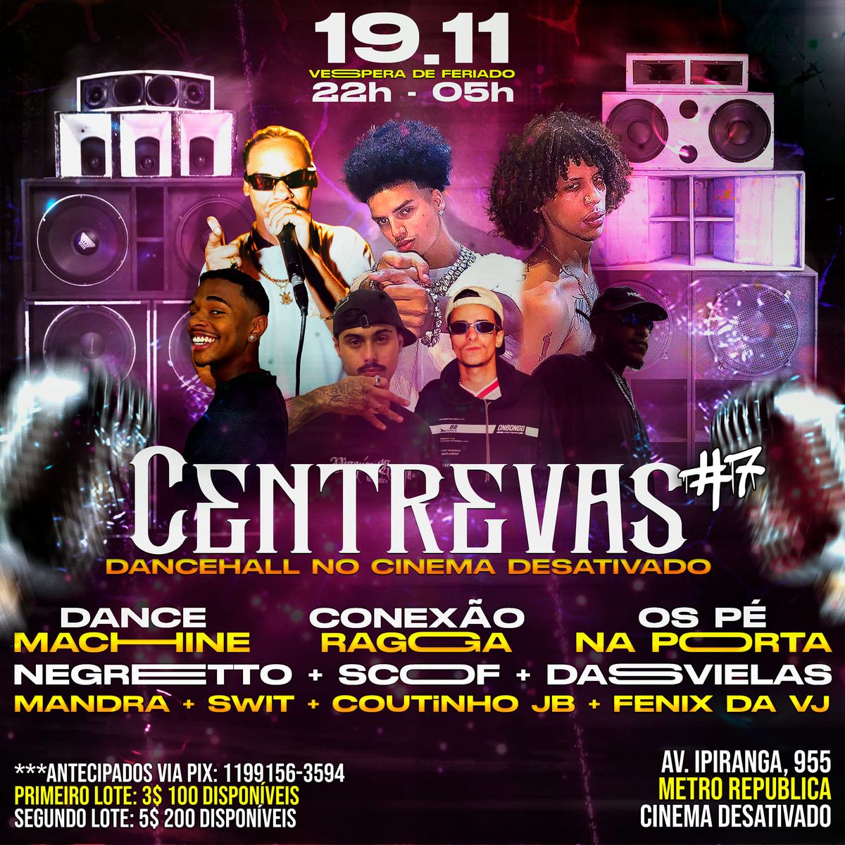 CENTREVAS DANCEHALL #7 ft DANCE MACHINE, SCOF & DASVIELAS - V\u00c9SPERA DE FERIADO