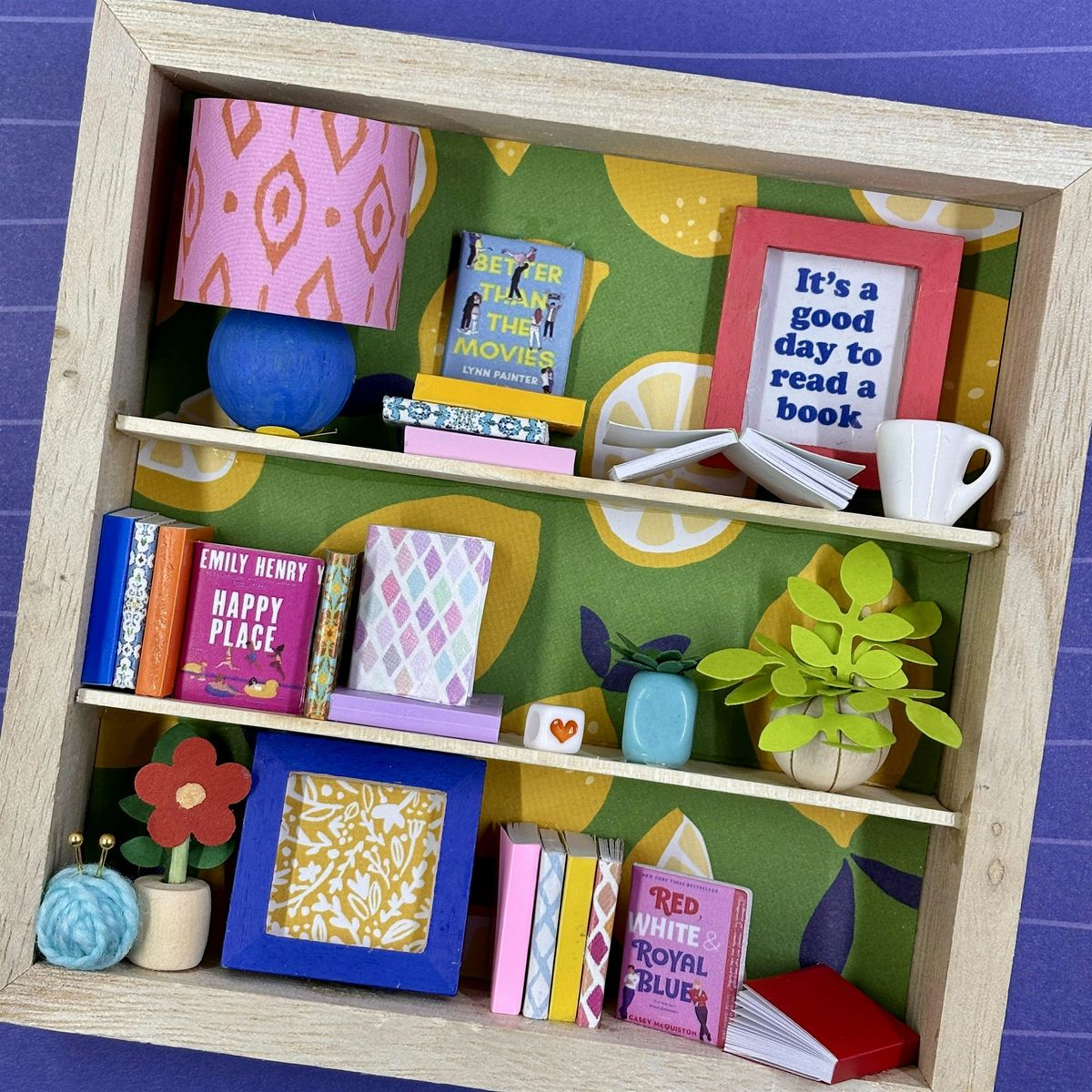 LCW Book Club: Mini Bookcases craft workshop in Montgomery County, Md.