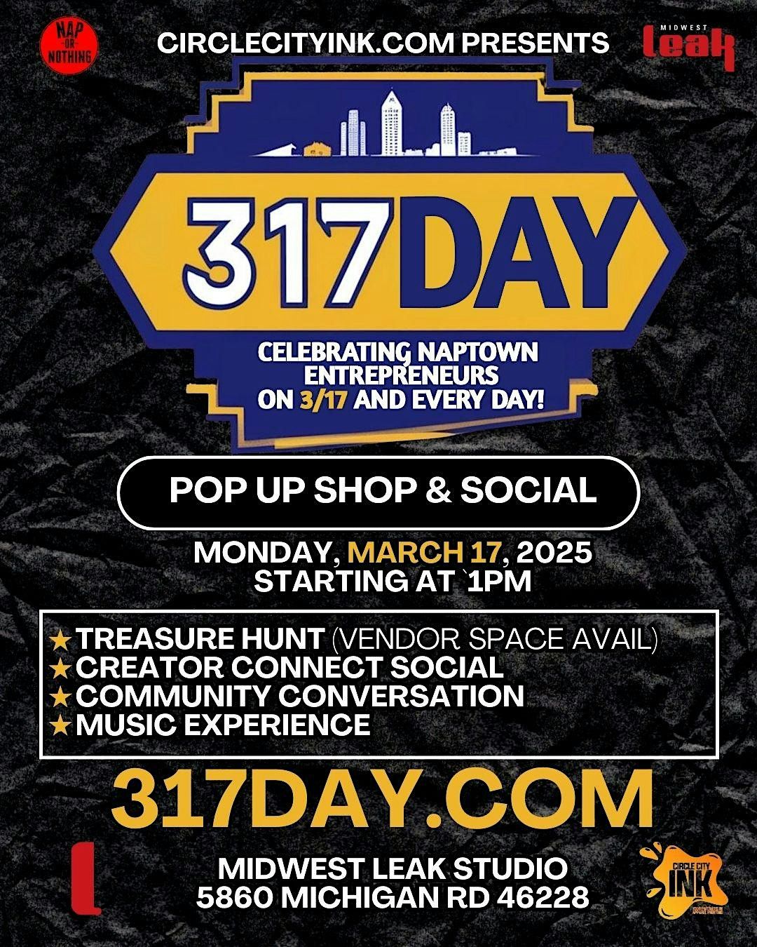 317 Day Pop-Up + Social 2025