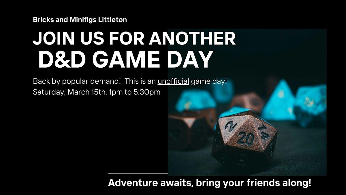 D&D unofficial game day