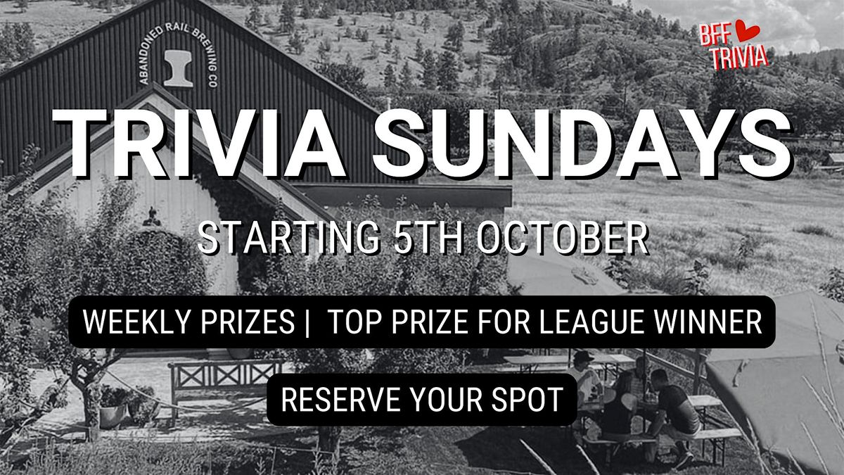 Trivia Sundays at Abandoned Rail Brewing Co.