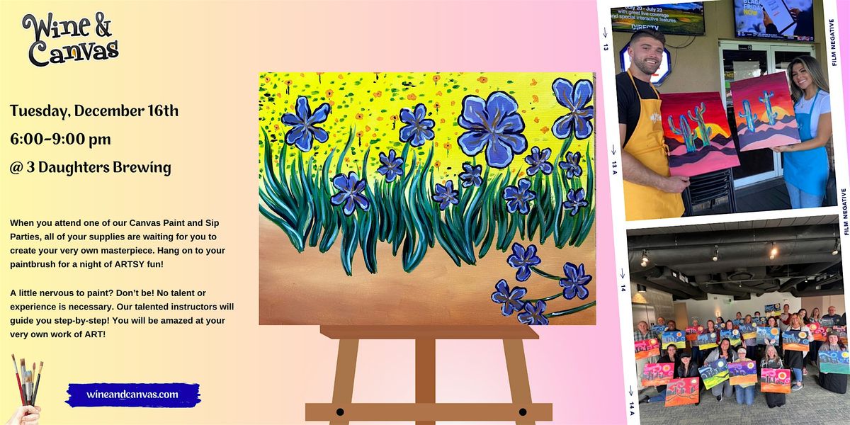 St Pete Paint Night \u2013 Irises