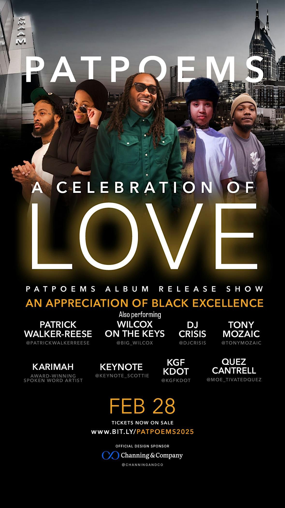 PatPoems Live : A Celebration of Love:  'Away with Words"Album Release Show