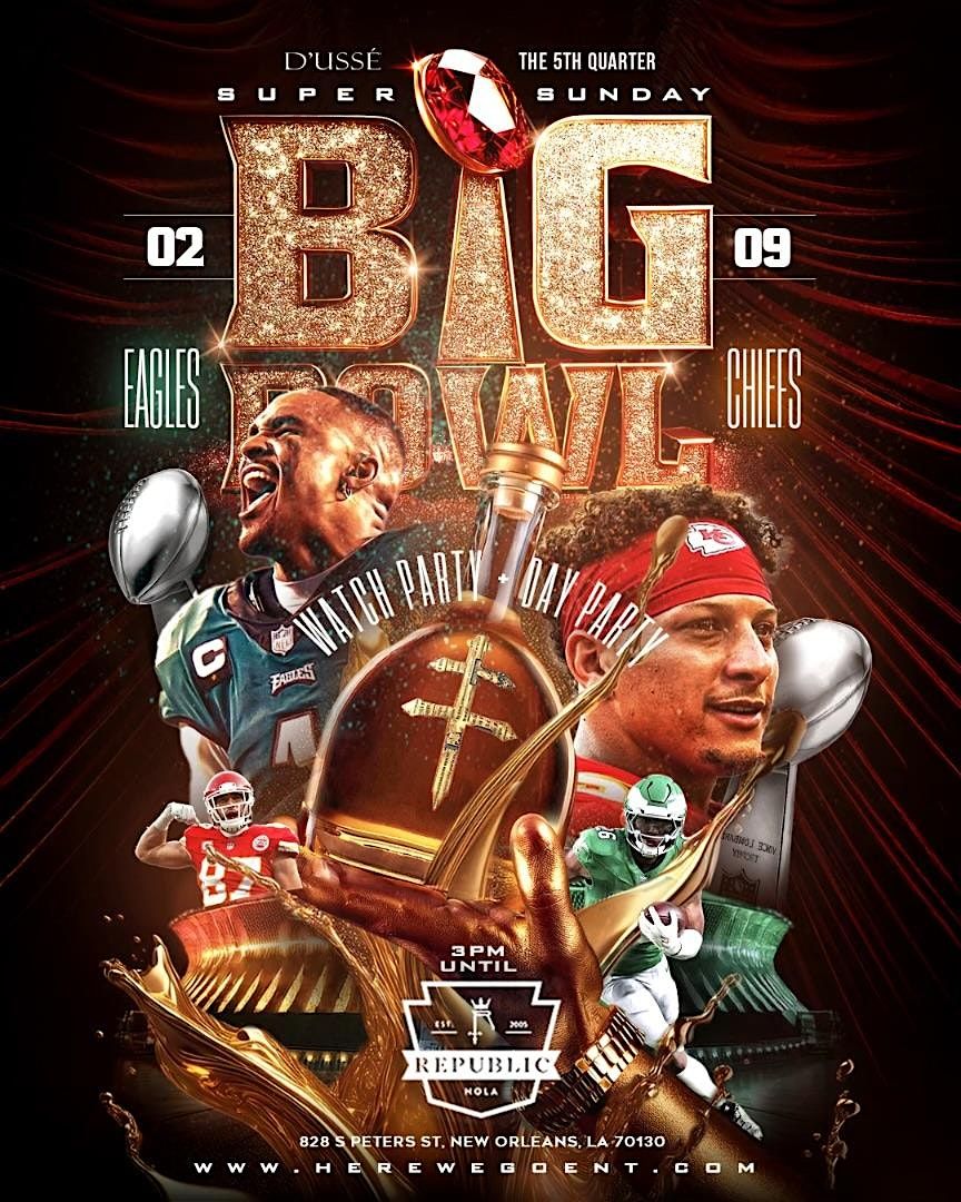 THE 5TH QUARTER ((SUPER SUNDAY EDITION)) CHIEFS vs. EAGLES GAME DAY PARTY