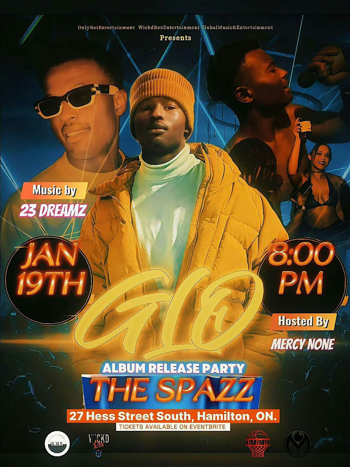 Glo Album Release Party in Hamilton at The Spazz