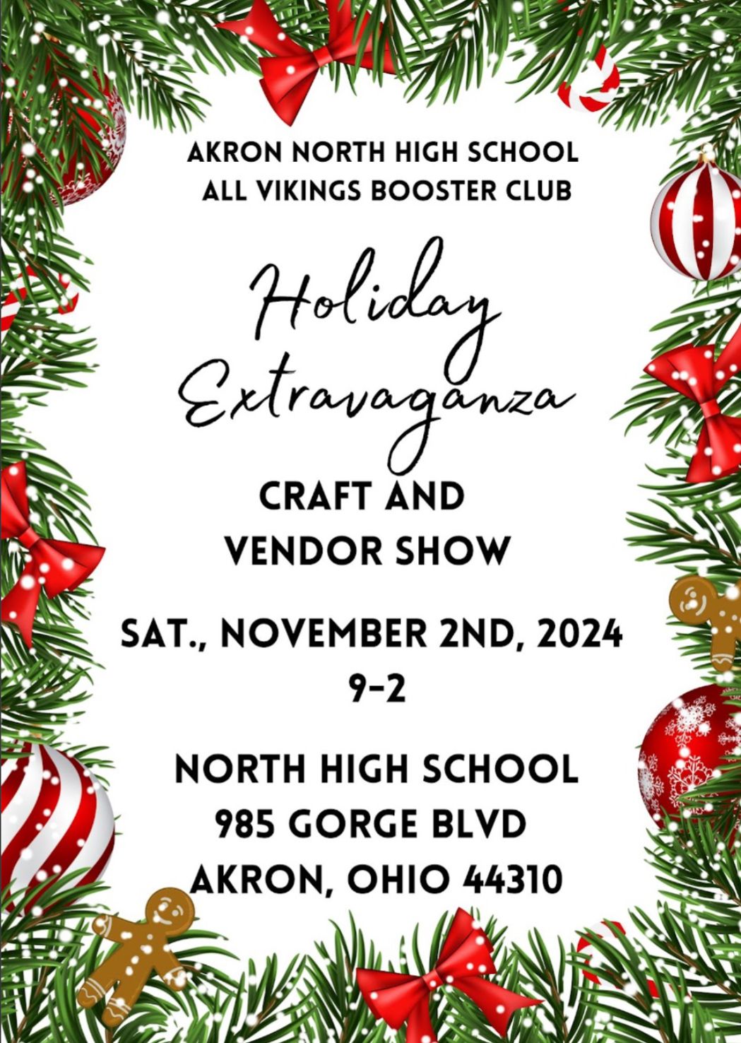 Holiday Extravaganza Craft and Vendor Show