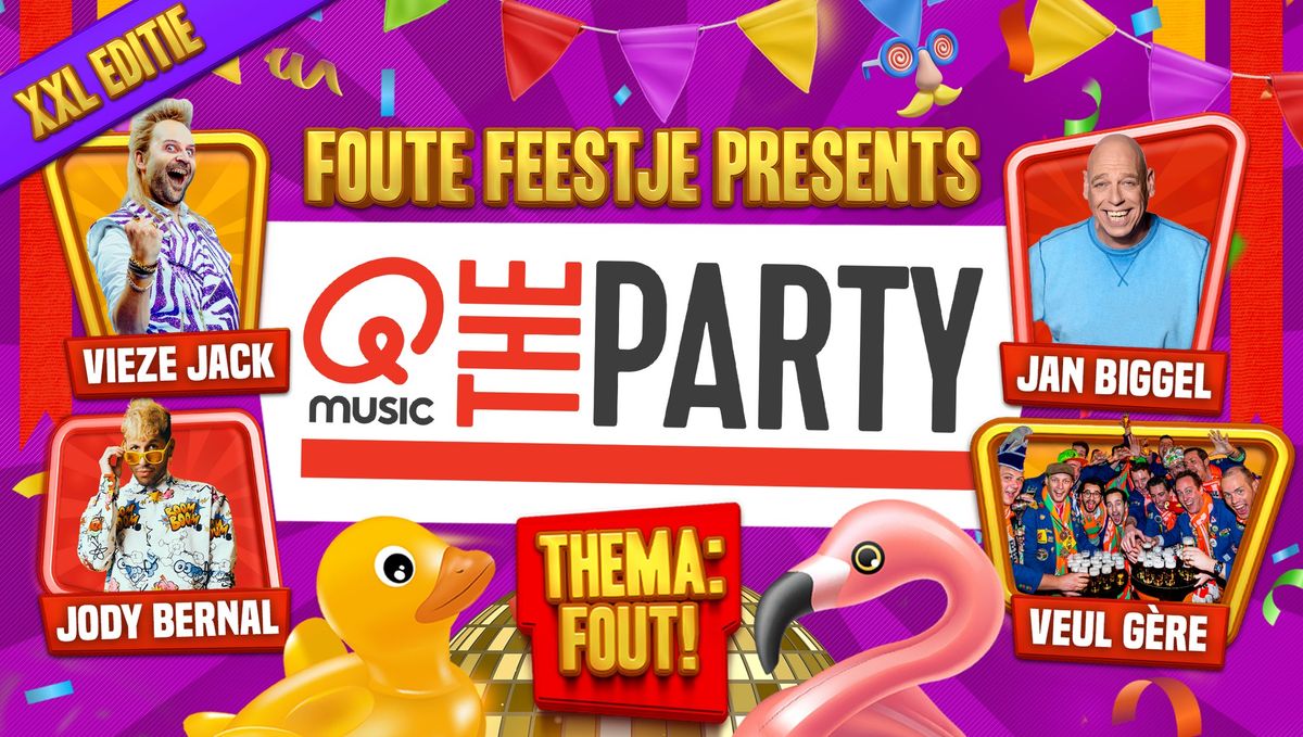 Foute Feestje XXL in Tilburg: Qmusic The Party, Vieze Jack, Veul G\u00e8re en meer!