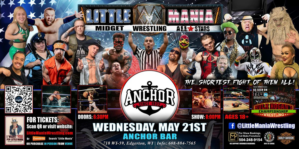 Edgerton, WI - Little Mania Midget Wrestling @ Anchor Bar