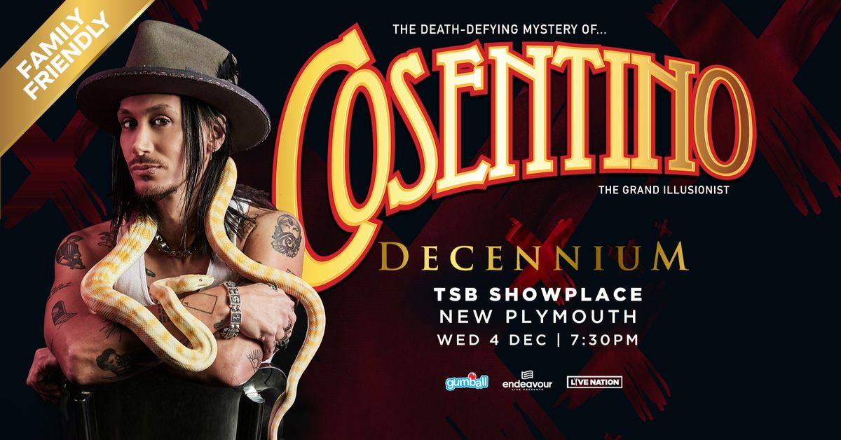 Cosentino 'Decennium' Greatest Hits Tour - New Plymouth