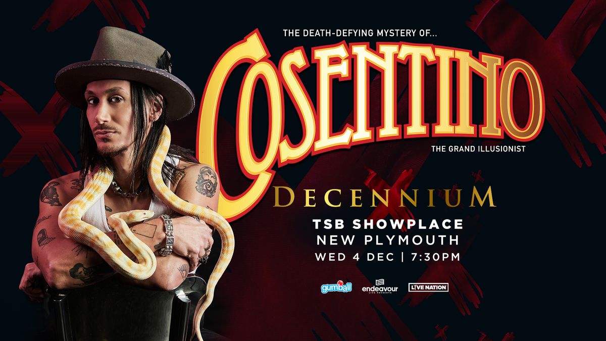 Cosentino 'Decennium' Greatest Hits Tour - New Plymouth