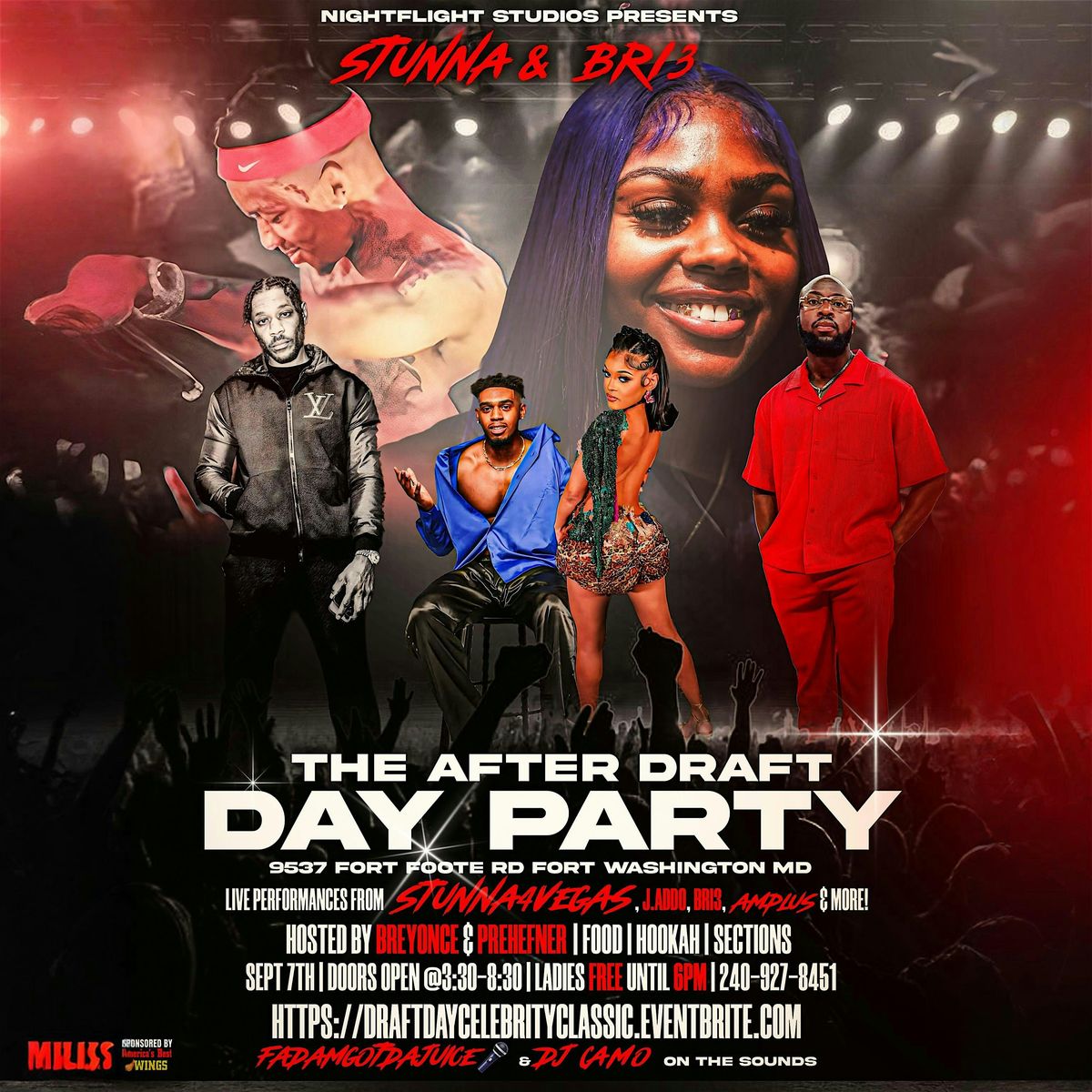 STUNNA 4 VEGAS & BRI3 Day party & Performance