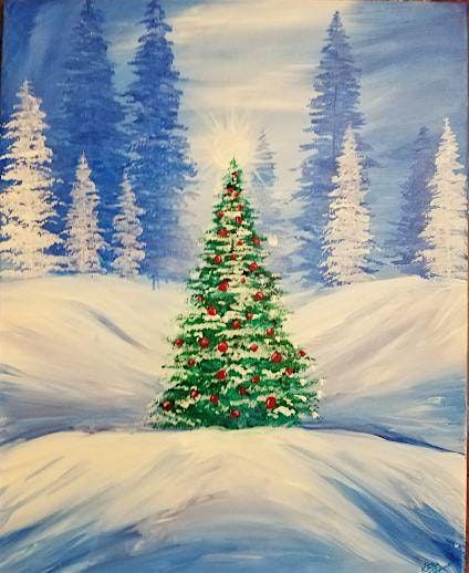 Christmas Tree in Snow Sat December 14th 3pm $35