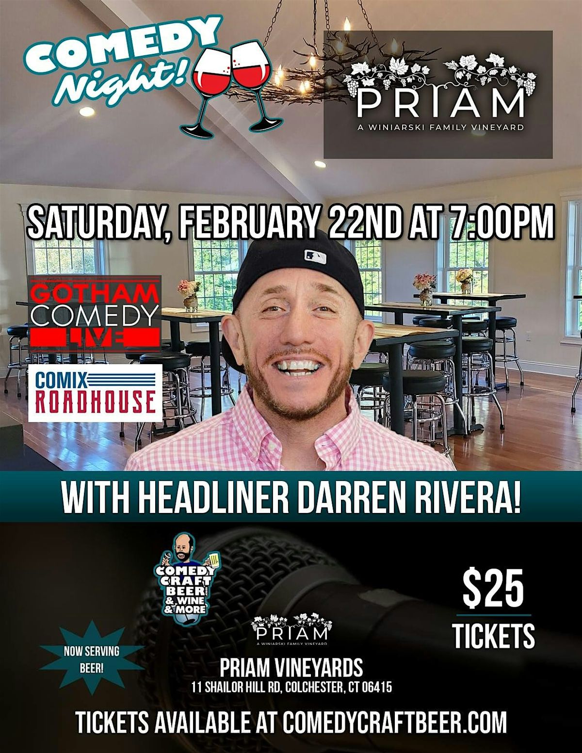 Comedy Night at Priam Vineyards