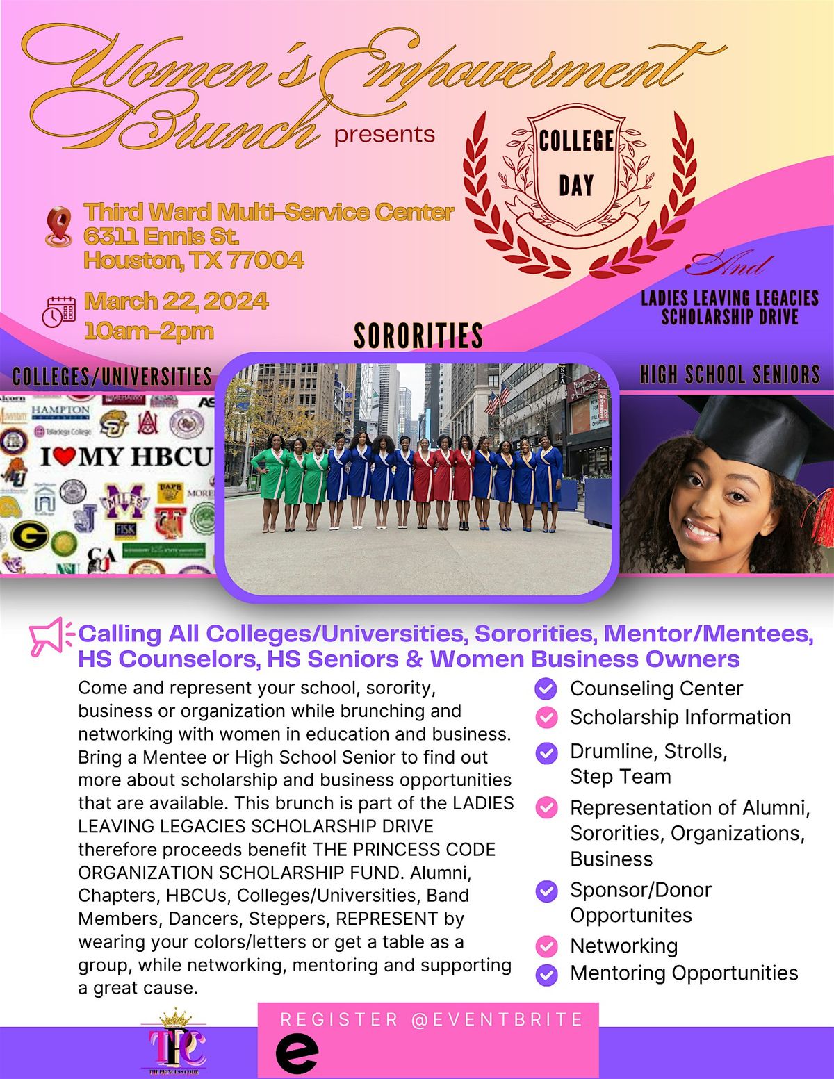 Women's Empowerment Brunch presents COLLEGE DAY