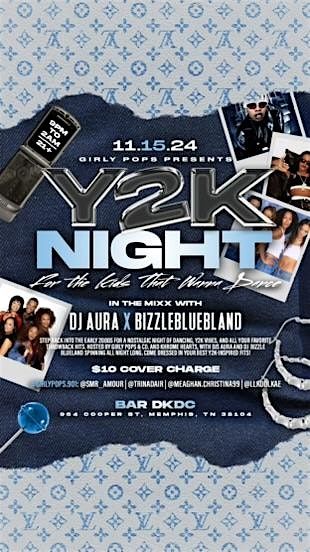 Girly Pops & Co. Presents Y2K NIGHT