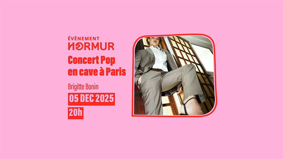 Concert Dark Pop avec Brigitte Bonin dans une cave