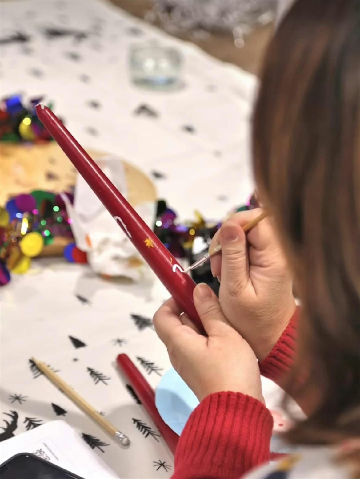 Christmas Candle Painting