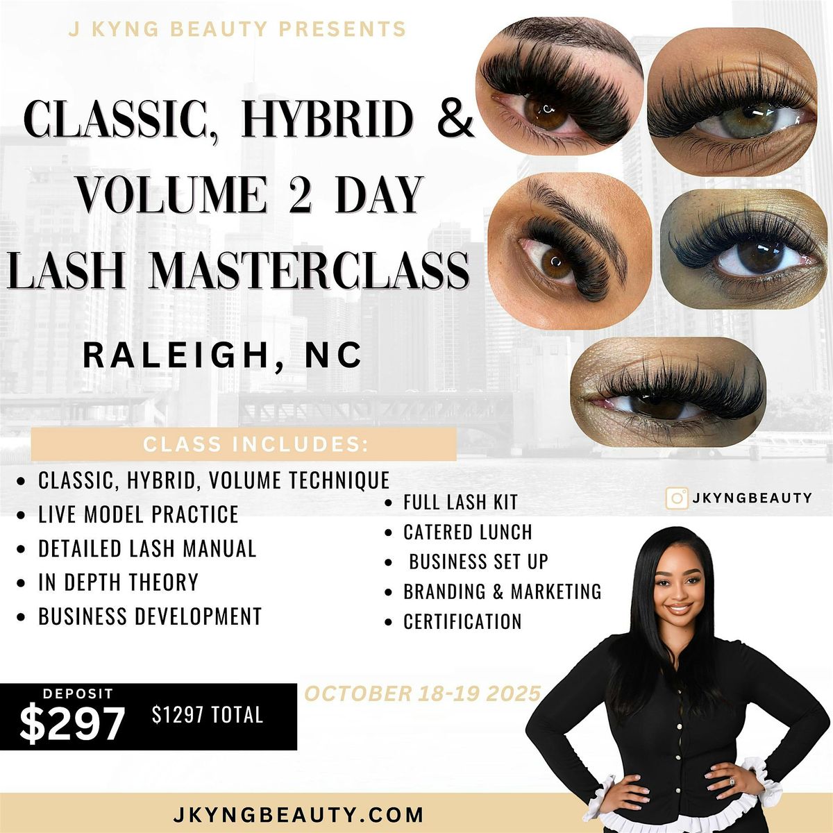 Classic, Hybrid, Volume Lash Masterclass
