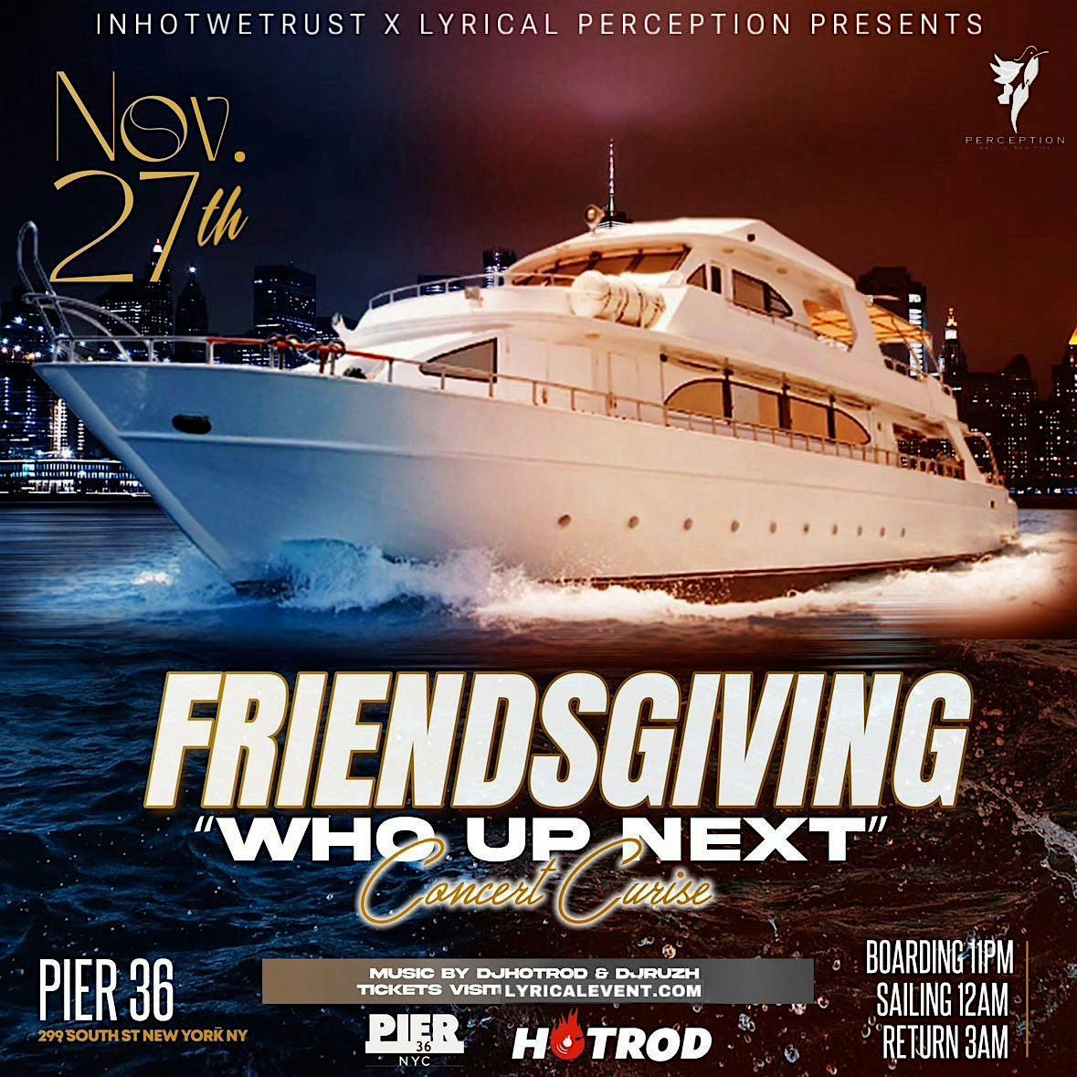 Friendsgiving Party Cruise