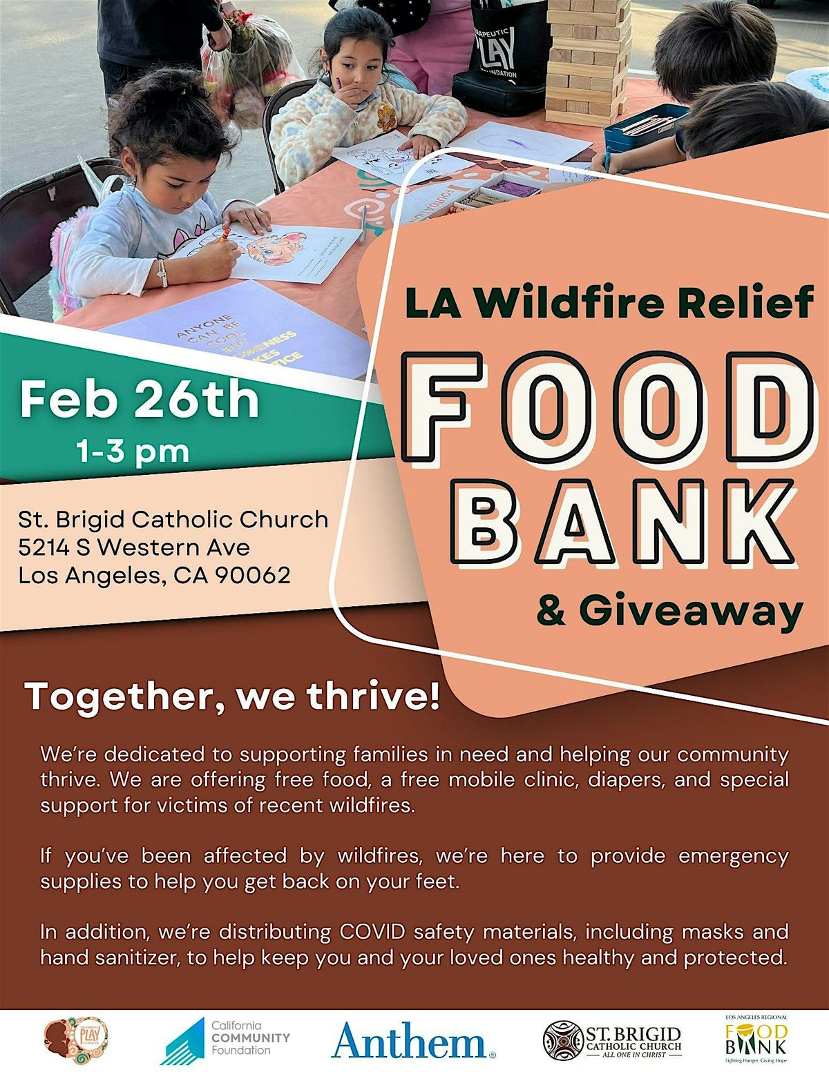 Food Bank & Wildfire Relief Giveaway Event