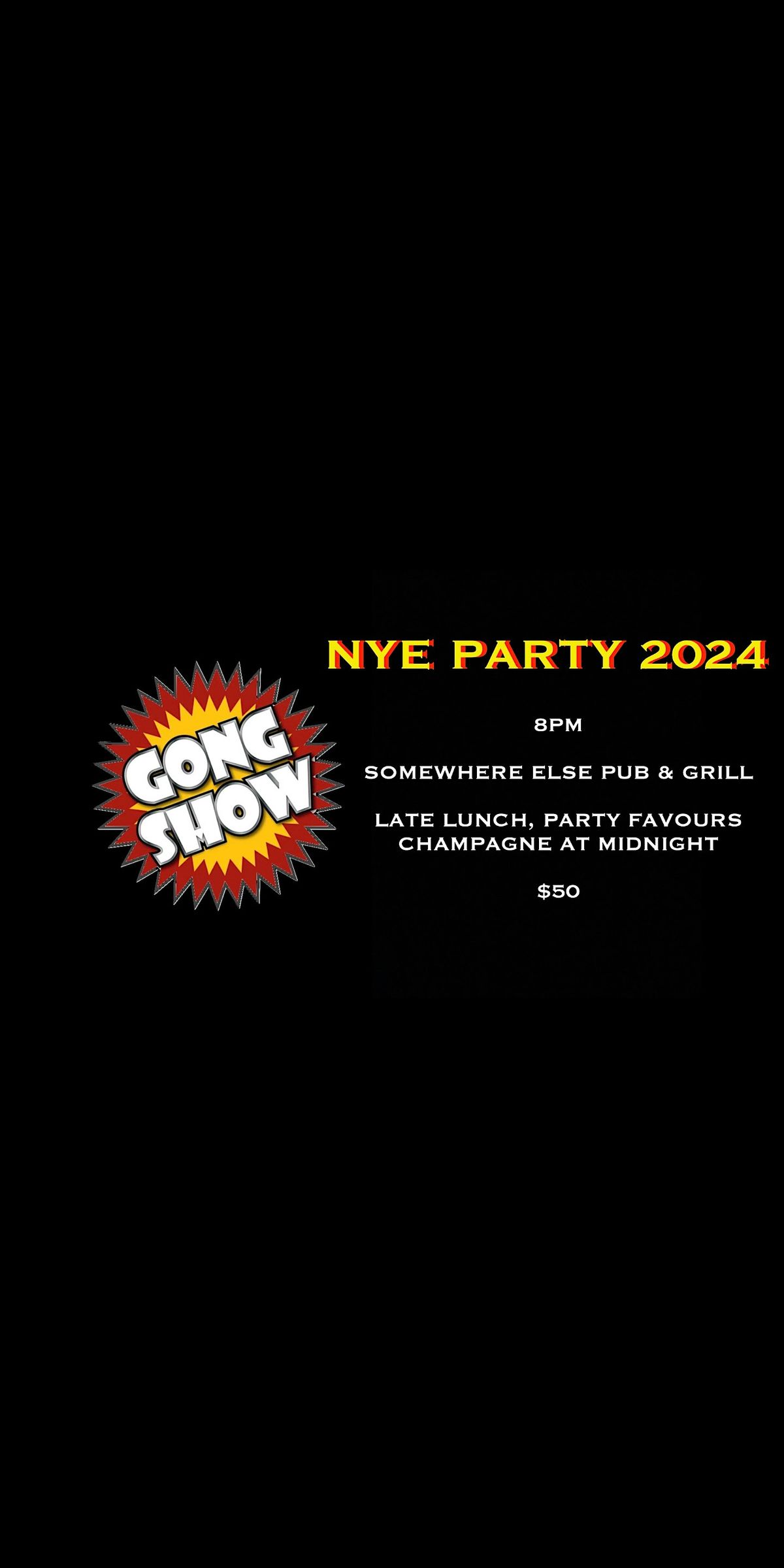 Gong Show New Years Party!!