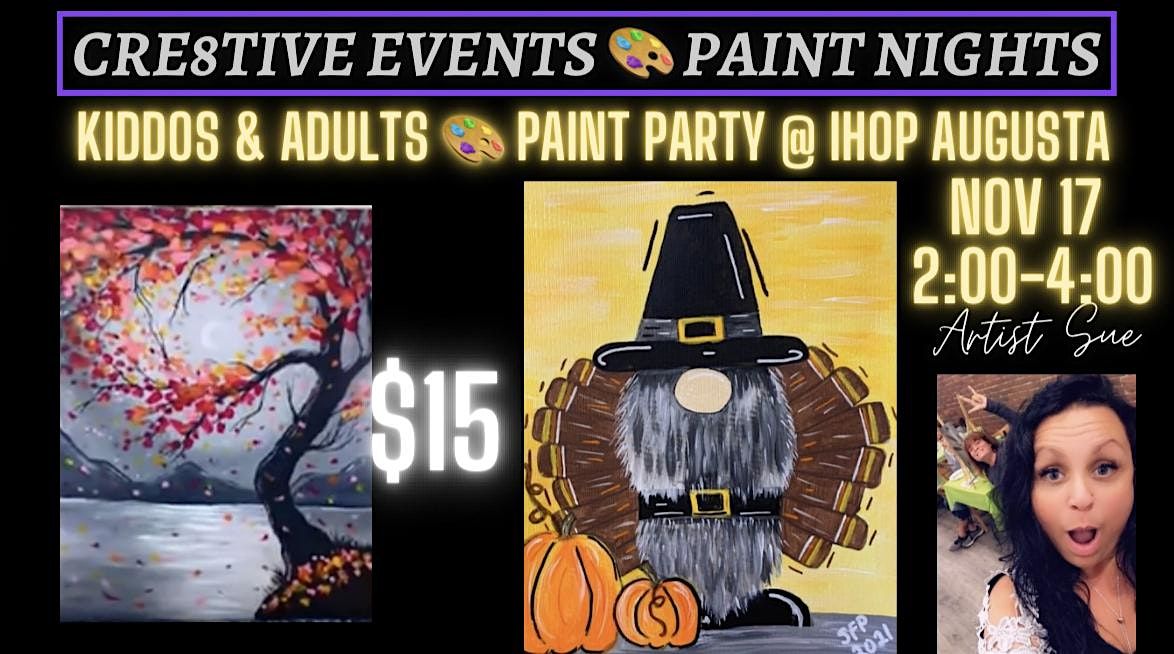 $15 Paint Night- Kiddos & Adults - IHOP AUGUSTA