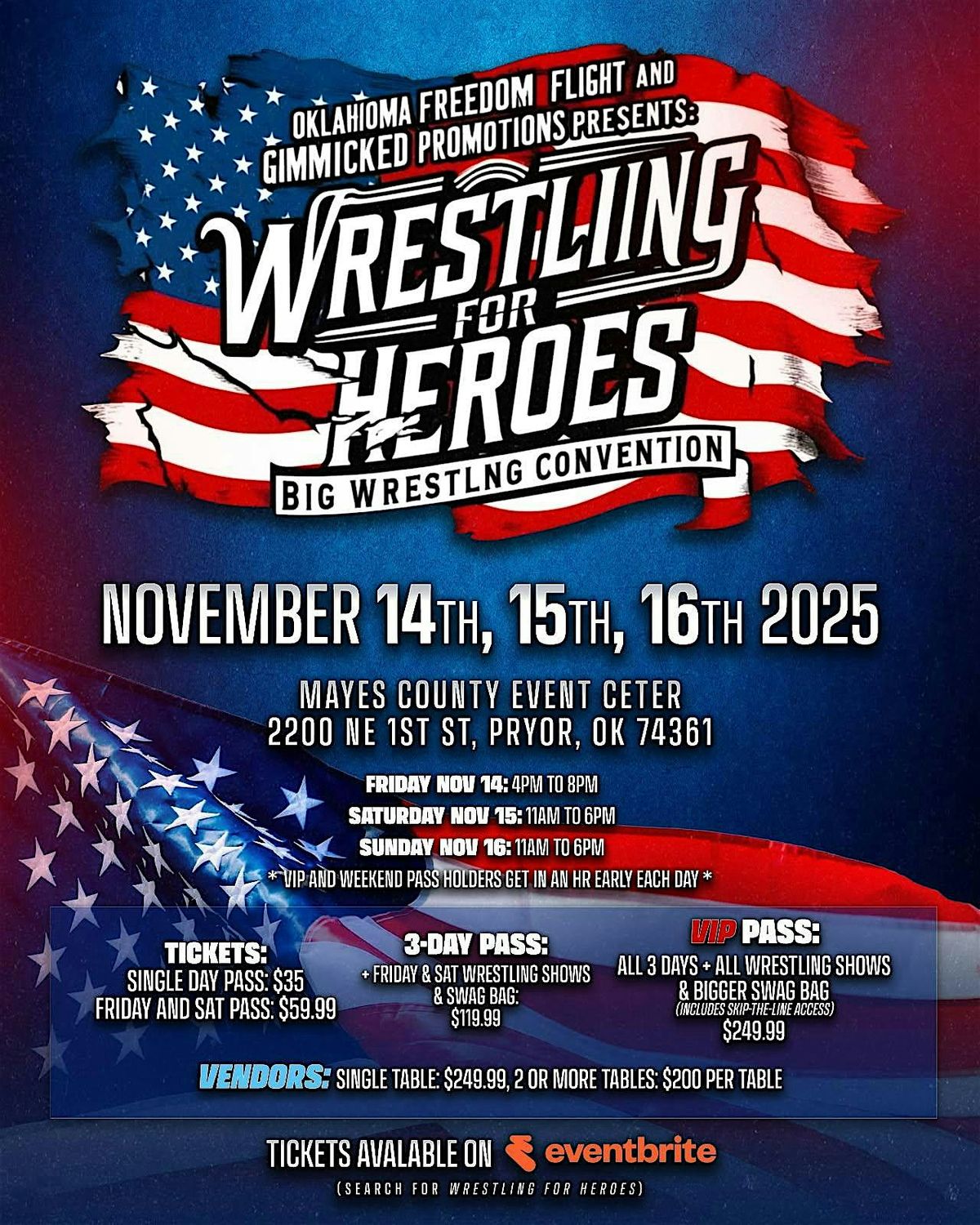Wrestling for Heroes BIG Wrestling Convention