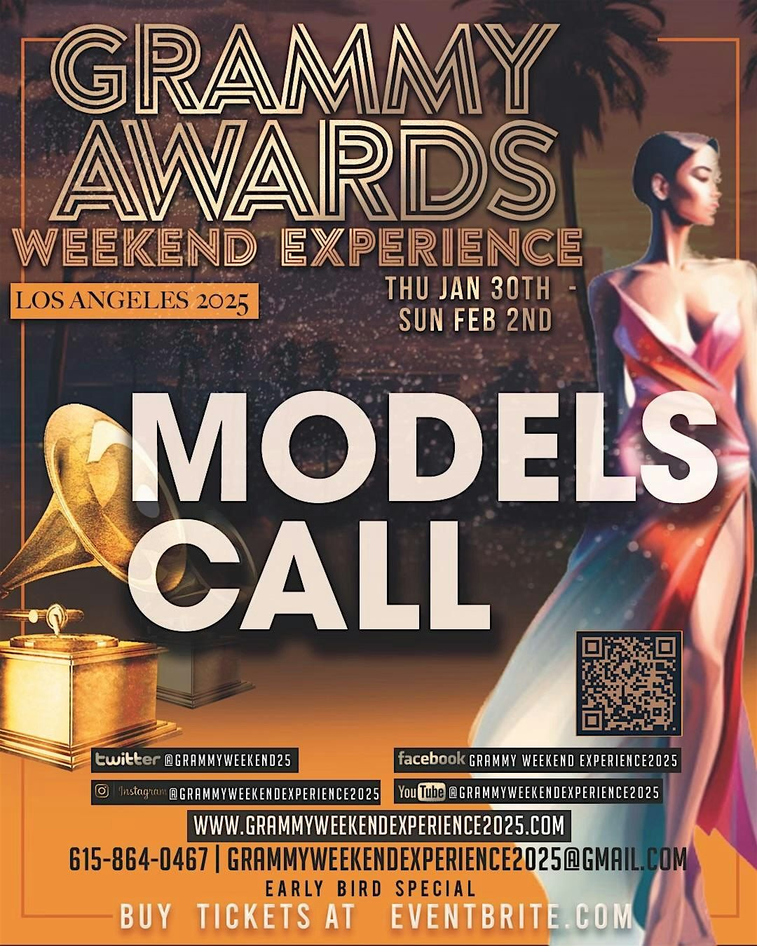 Model CALL - GRAMMY Weekend Experience