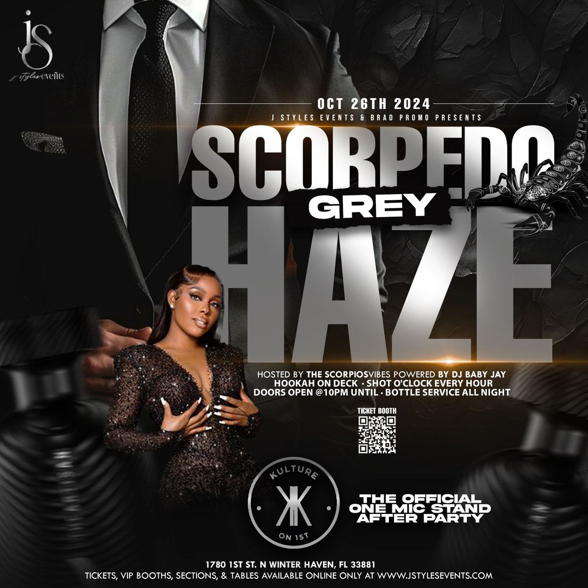 Scorpedo Grey Haze 10*26*2024 at Kulture On 1st