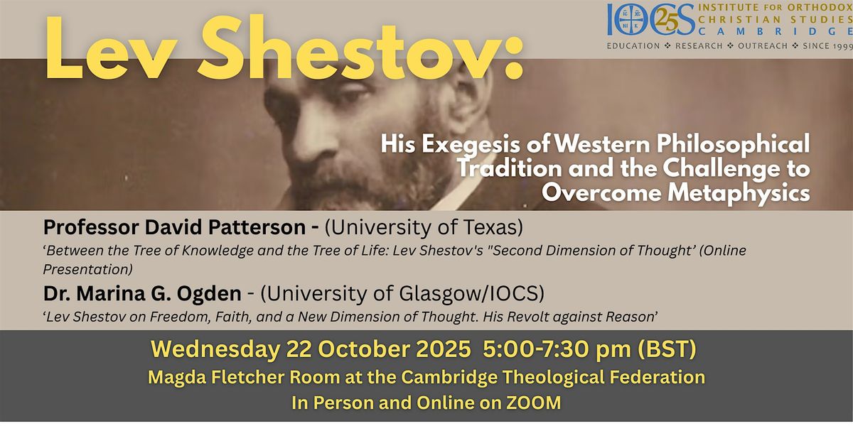 IOCS Lecture on Lev Shestov