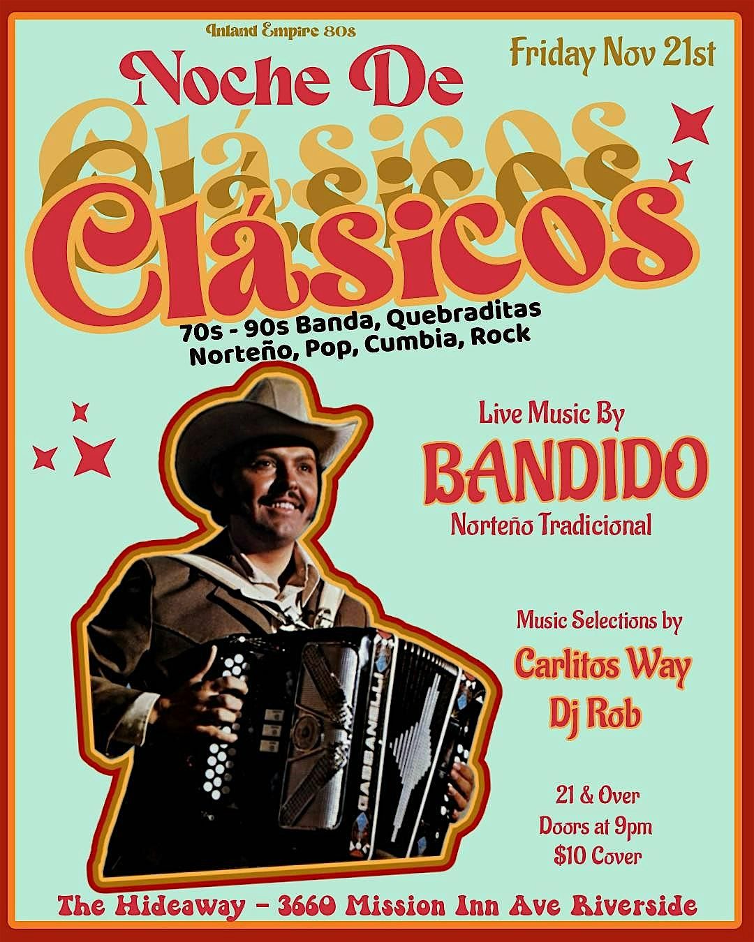 Live Norte\u00f1o @ The Hideaway Riverside!