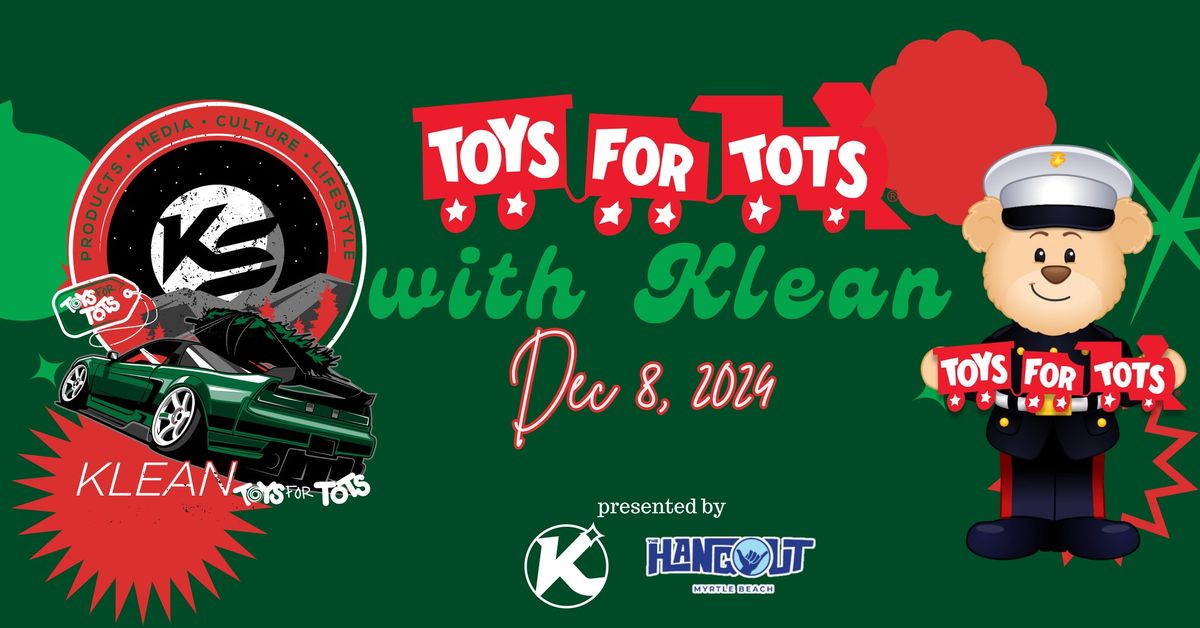 Klean Toys for Tots Car Meet at The HangOut Myrtle Beach