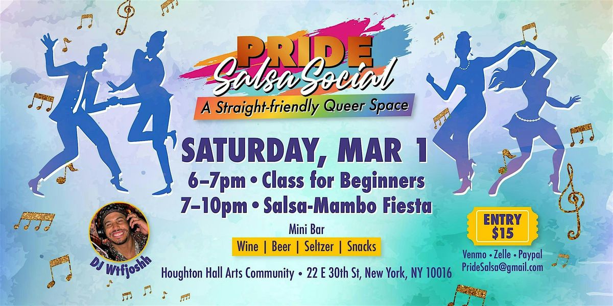 Pride Social March Edition + Beginner  Salsa  Class