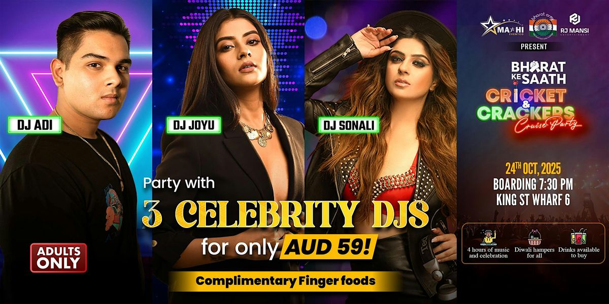 Bharat Ke Saath Cricket & Crackers Cruise Party 2025