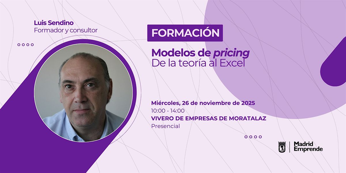 Formaci\u00f3n gratis en Madrid | Modelos de pricing: de la teor\u00eda al Excel