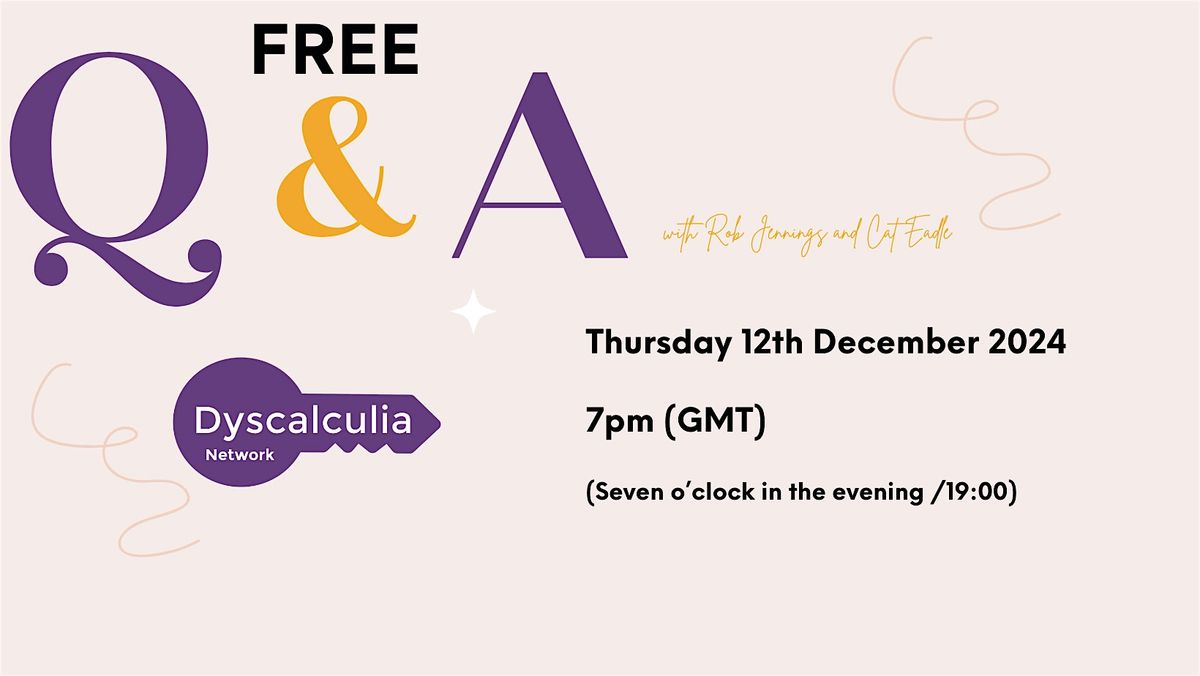 Free Dyscalculia and Maths Difficulties Q&A