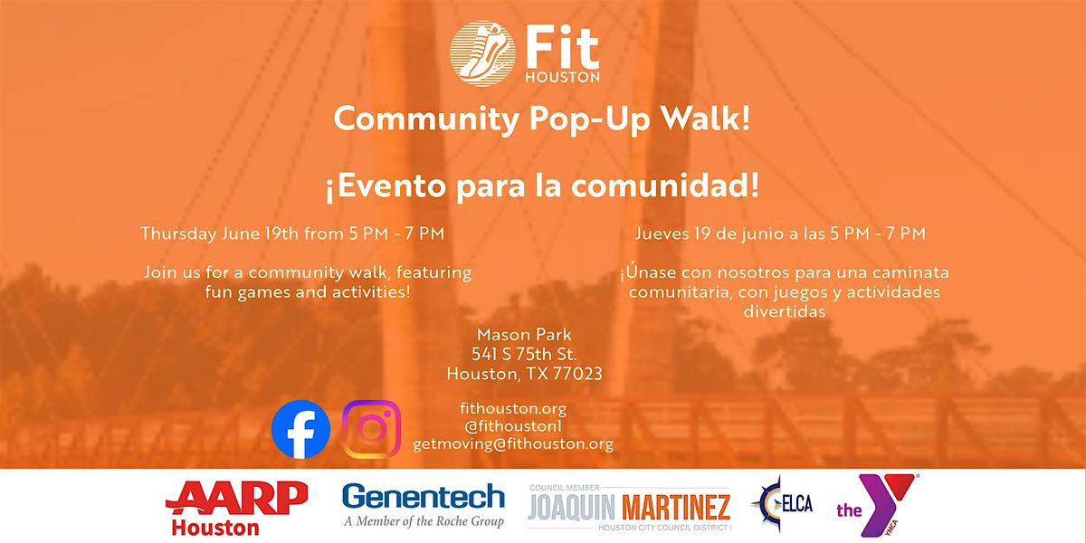 Fit Houston Community Pop Up Walk