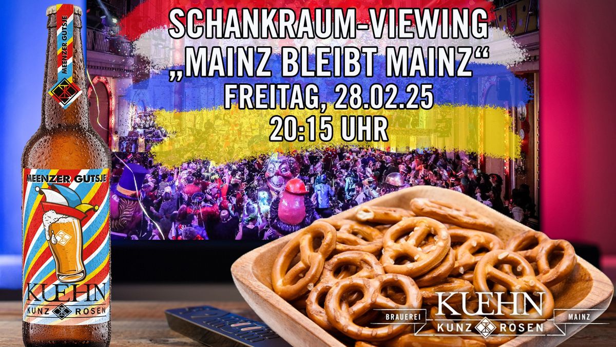 SCHANKRAUM-VIEWING - Mainz bleibt Mainz