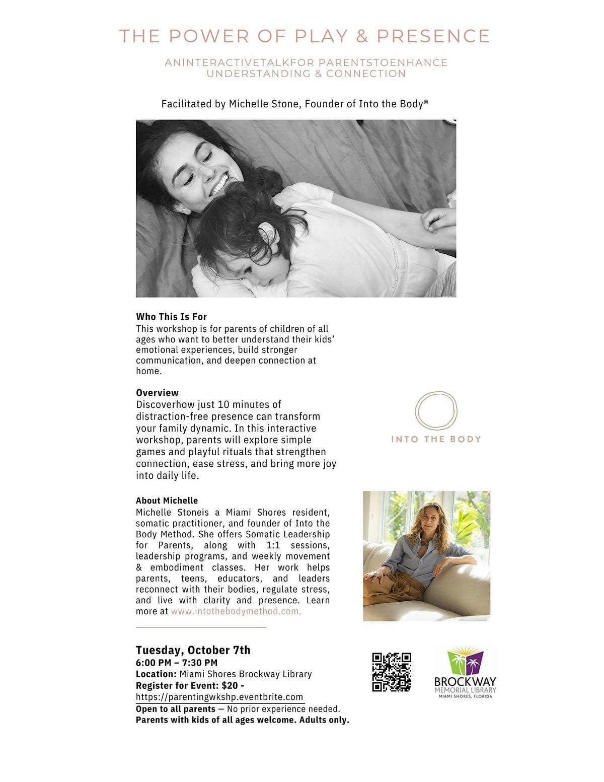 Parenting Workshop with Michelle Stone