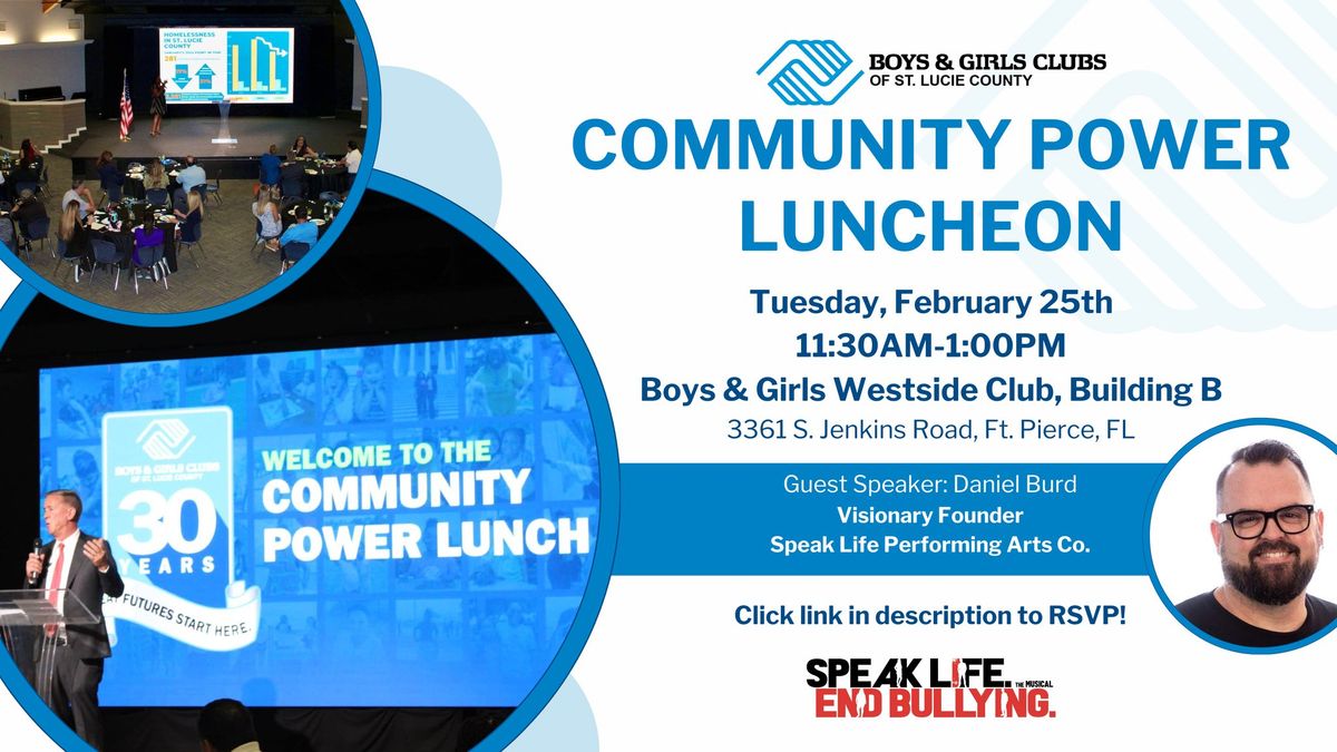 February Community Power Luncheon