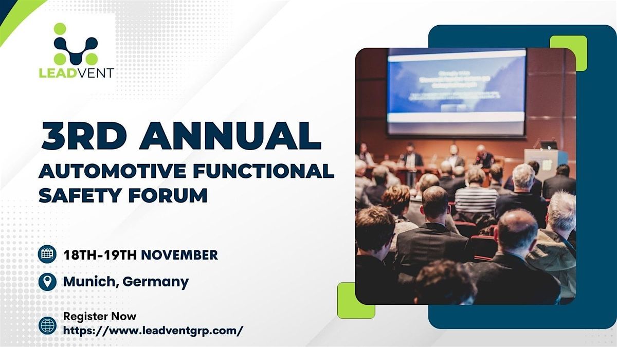 3rd Annual Automotive Functional Safety Forum