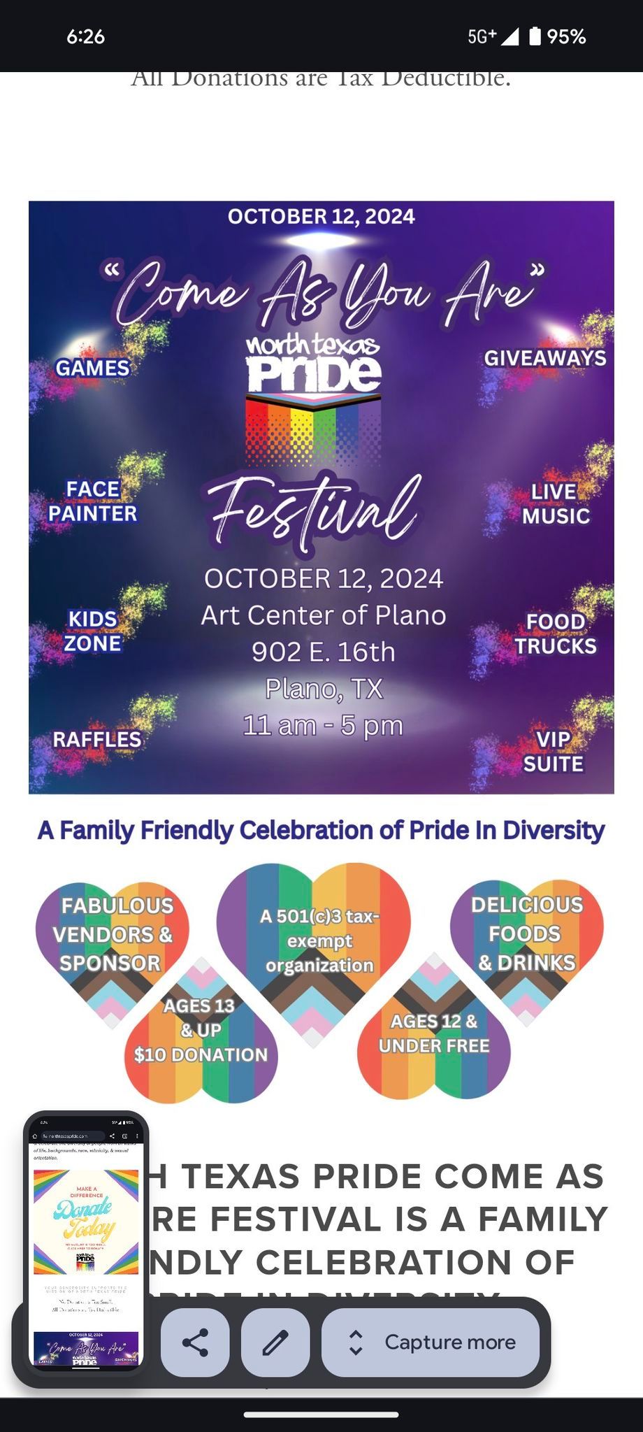 North Texas pride come as you are festival