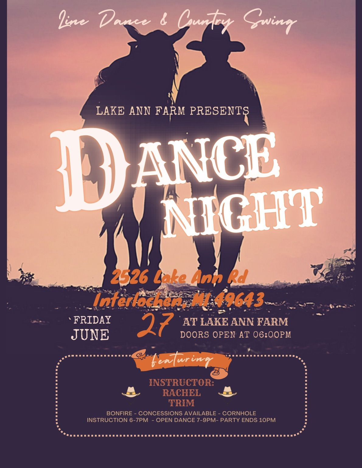 June 2025 - Line Dancing at Lake Ann Farm