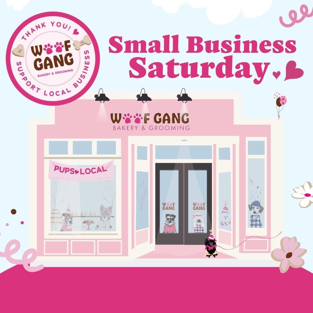 \ud83c\udf89\ud83d\udc3e Small Business Saturday Bash at Woof Gang! \ud83d\udecd\ufe0f\ud83d\udc36