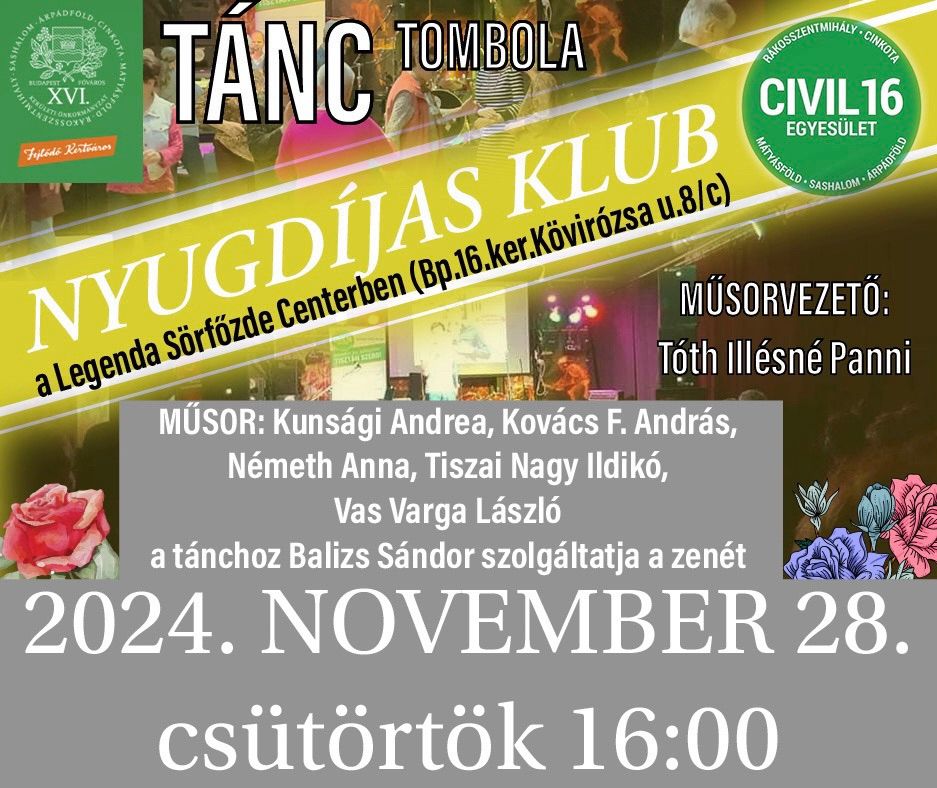 NYUGD\u00cdJAS KLUB ZENE T\u00c1NC