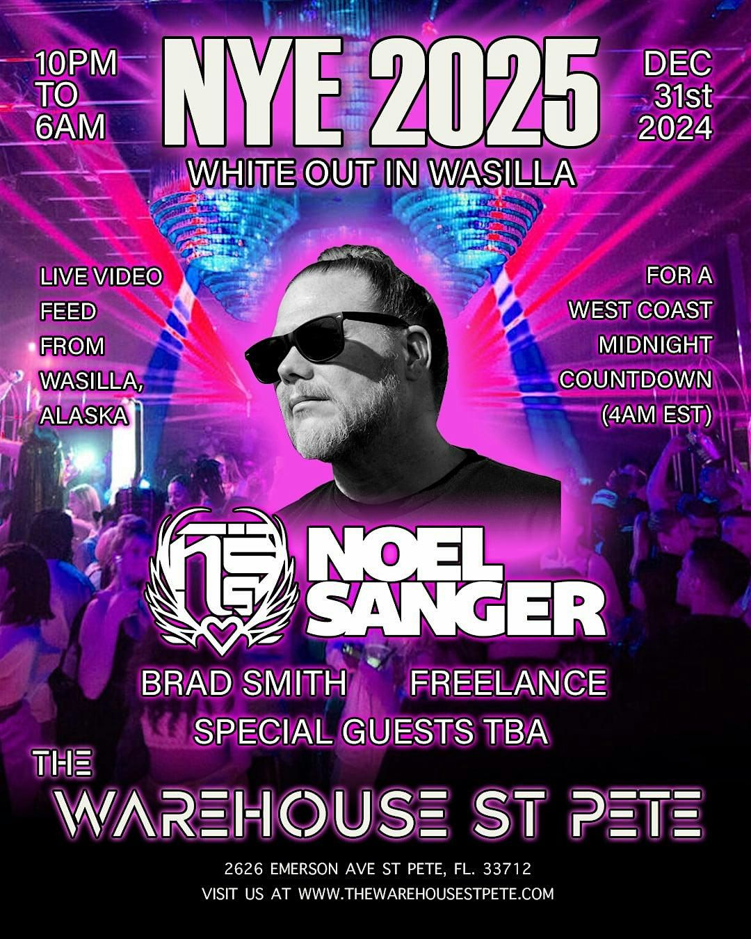 New Year's Eve at The WareHouse St Pete feat Noel Sanger & Brad Smith